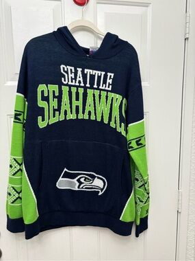 NFL Team Apparel Seattle Seahawks Hooded Sweater Men’s XL